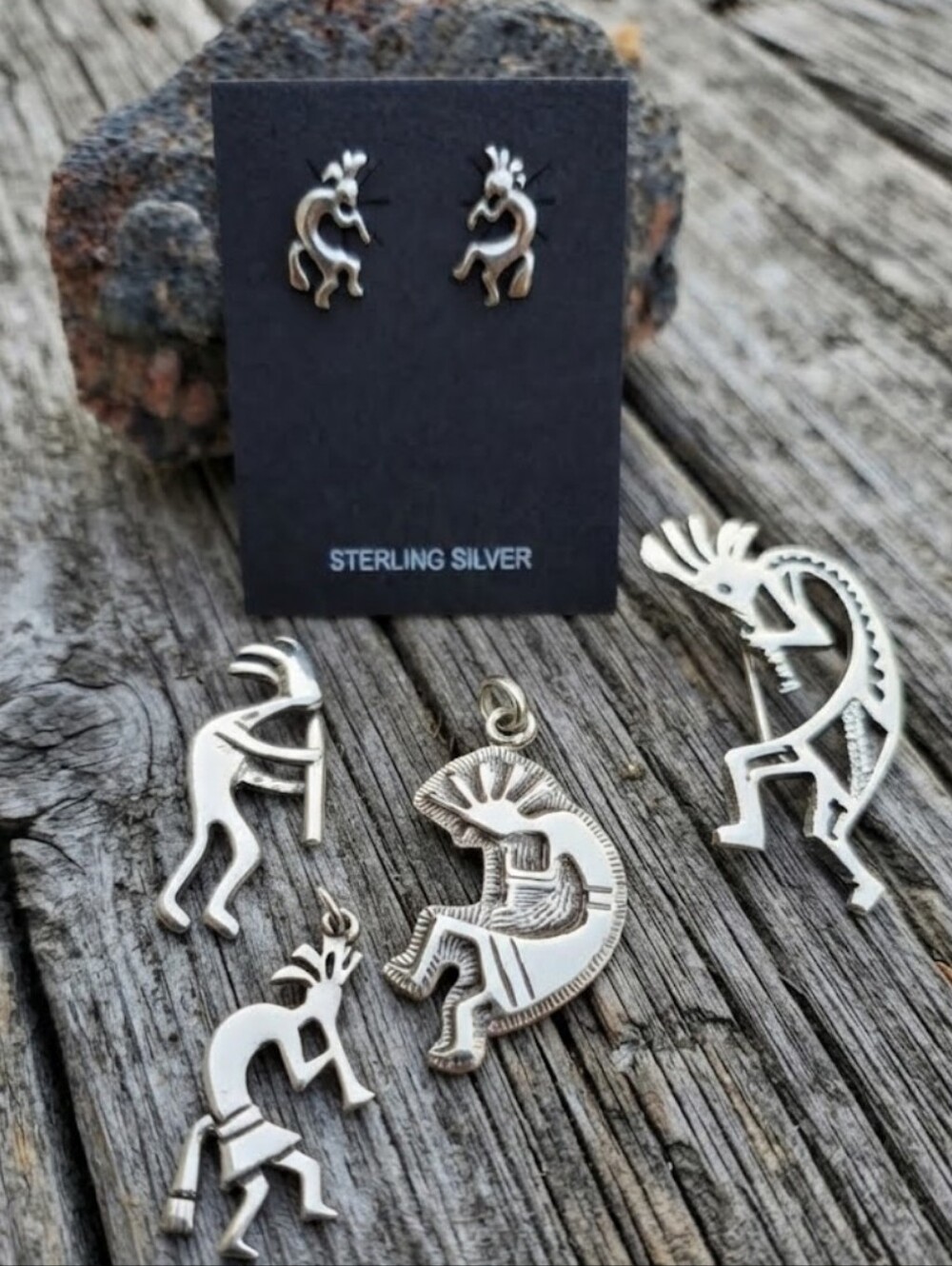 Sterling Silver Kokopelli Lovers Set